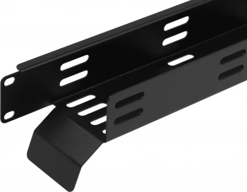 Кабельный органайзер горизонтальный ЦМО ГКО-Л-1-9005 односторонний пластиковый канал 2U шир.:19