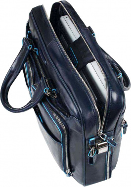 Деловая сумка Piquadro Blue Square CA2849B2/BLU2 с отделением для ноутбука 15