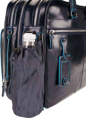 Деловая сумка Piquadro Blue Square CA2765B2/BLU2 с отделением для ноутбука синий натур.кожа