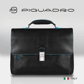Портфель Piquadro Blue Square CA3111B2/N черный натур.кожа