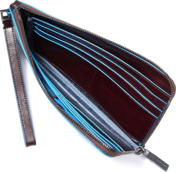 Мультипортмоне Piquadro Blue Square AC2648B2R/MO коричневый натур.кожа