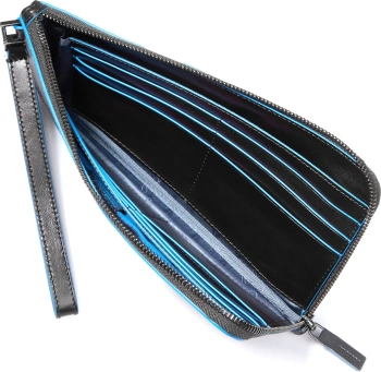 Мультипортмоне Piquadro Blue Square AC2648B2R/N черный натур.кожа