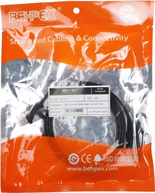 Кабель аудио-видео High Speed ver.1.4 Flat