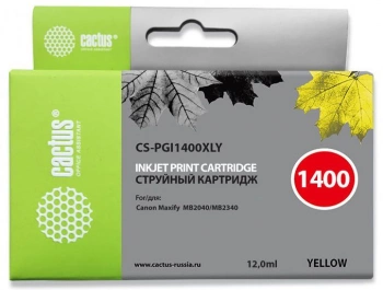 Картридж струйный Cactus CS-PGI1400XLY