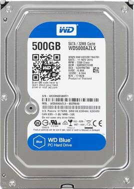 Жесткий диск WD Original SATA-III 500Gb WD5000AZLX Blue (7200rpm) 32Mb 3.5