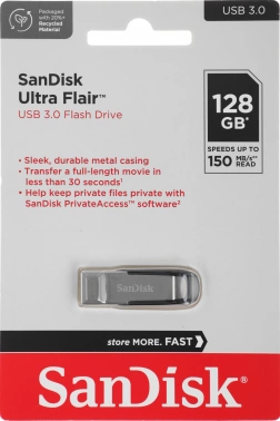 Флеш Диск Sandisk 128GB Cruzer Ultra Flair
