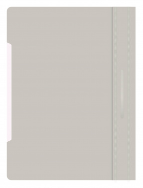 Папка-скоросшиватель Бюрократ Люкс -PSL20GREY A4 прозрач.верх.лист пластик серый 0.14/0.18