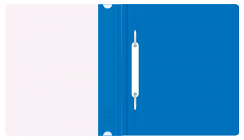 Папка-скоросшиватель Бюрократ Люкс -PSL20A5BLUE A5 прозрач.верх.лист пластик синий 0.14/0.18