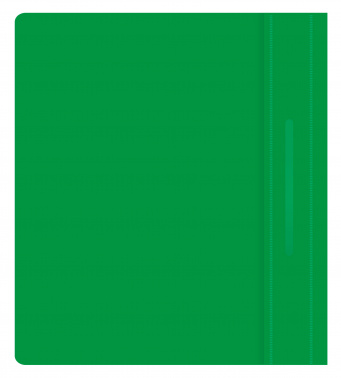 Папка-скоросшиватель Бюрократ Люкс -PSL20A5GRN A5 прозрач.верх.лист пластик зеленый 0.14/0.18
