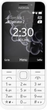 Мобильный телефон Nokia 230 Dual Sim 16Mb белый моноблок 2Sim 2.8