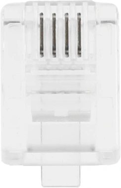 Коннектор Lanmaster (TWT-PL12-6P4C/100) UTP кат.3 RJ12 прозрачный (упак.:100шт)