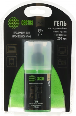 Чистящий набор (салфетки + гель) Cactus CS-S3004BL