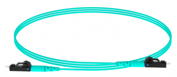 Патч-корд Panduit FZ2ELLNLNSNM001 2x50/125 OM4 LC дуплекс-LC дуплекс 1м LSZH аквамарин