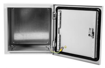 Шкаф электротехнический Elbox EMW-300.200.150-1-IP66 настенный 200мм 150мм несъемн.бок.пан. 50кг серый
