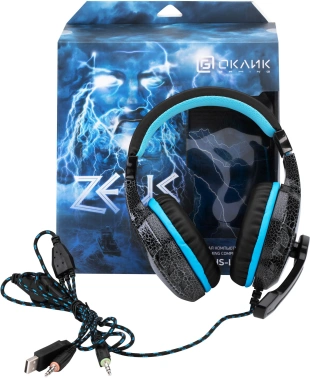 Наушники с микрофоном Оклик HS-L400G ZEUS