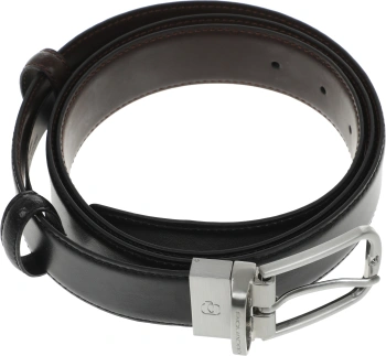 Ремень мужской Piquadro C11 CU3049C11/NM 125х3.50см черный/коричневый натур.кожа