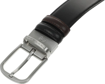 Ремень мужской Piquadro C11 CU3049C11/NM 125х3.50см черный/коричневый натур.кожа