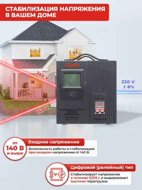 Стабилизатор напряжения Ресанта  ACH-3000/1-Ц