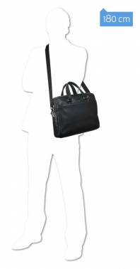 Сумка мужская Piquadro Modus CA3339MO/N с отделением для ноутбука черная натур.кожа