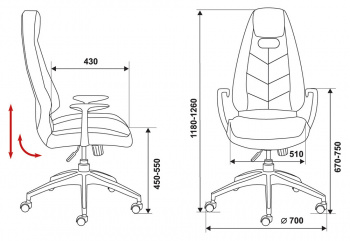 Кресло руководителя Бюрократ  _Zen