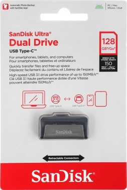 Флеш Диск Sandisk 128GB Ultra Dual