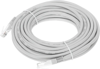 Патч-корд Lanmaster TWT-45-45-10-GY UTP RJ-45 вил.-вилка RJ-45 кат.5E 10м серый ПВХ (уп.:1шт)