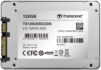 Накопитель SSD Transcend SATA-III 120GB TS120GSSD220S