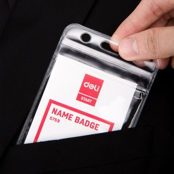 Бейдж для пропуска Deli E5759