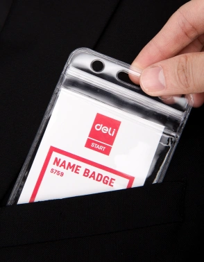 Бейдж для пропуска Deli E5759