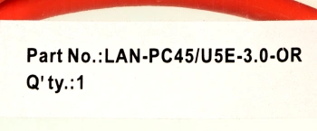 Патч-корд Lanmaster LAN-PC45/U5E-3.0-OR UTP RJ-45 вил.-вилка RJ-45 кат.5E 3м оранжевый LSZH (уп.:1шт)
