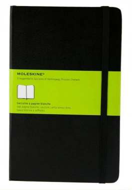 Блокнот Moleskine CLASSIC QP062 Large 130х210мм 240стр. нелинованный твердая обложка черный