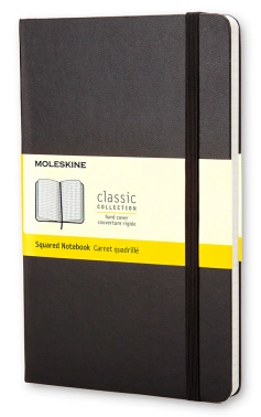 Блокнот Moleskine CLASSIC QP061 Large 130х210мм 240стр. клетка твердая обложка черный