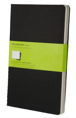 Блокнот Moleskine CAHIER JOURNAL QP323 XLarge 190х250мм обложка картон 120стр. нелинованный черный (3шт)