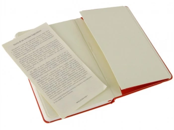 Блокнот Moleskine CLASSIC MM710R Pocket 90x140мм 192стр. линейка твердая обложка красный