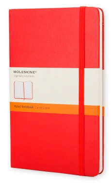 Блокнот Moleskine CLASSIC QP060R Large 130х210мм 240стр. линейка твердая обложка красный