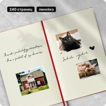 Блокнот Moleskine CLASSIC QP060R Large 130х210мм 240стр. линейка твердая обложка красный