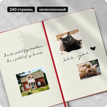 Блокнот Moleskine CLASSIC QP062R Large 130х210мм 240стр. нелинованный твердая обложка красный