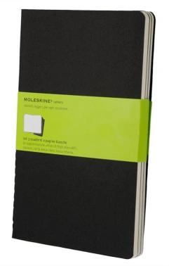 Блокнот Moleskine CAHIER JOURNAL QP318 Large 130х210мм обложка картон 80стр. нелинованный черный (3шт)