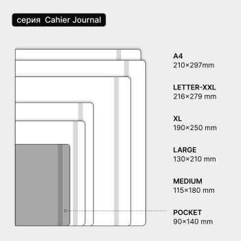 Блокнот Moleskine CAHIER JOURNAL QP411 Pocket 90x140мм обложка картон 64стр. линейка бежевый (3шт)