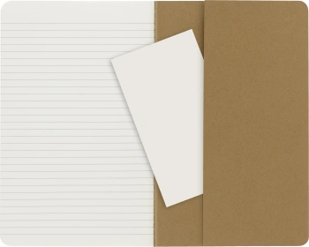 Блокнот Moleskine CAHIER JOURNAL QP416 Large 130х210мм обложка картон 80стр. линейка бежевый (3шт)