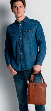 Сумка Piquadro Black Square CA1816B3/CU светло-коричневая натур.кожа