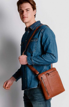 Сумка Piquadro Black Square CA1816B3/CU светло-коричневая натур.кожа