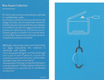 Деловая сумка Piquadro Blue Square CA4021B2/R с отделением для ноутбука 15.6