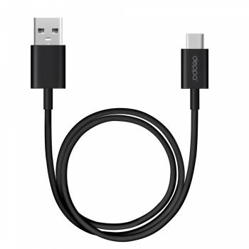 Кабель Deppa 72206 USB Type-C (m) USB 3.0 A(m) 1.2м черный