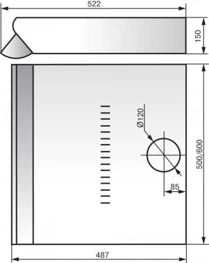 Вытяжка козырьковая Elikor Призма 50П-290-П3Л