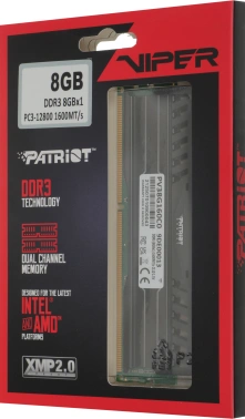 Память DDR3 8Gb 1600MHz Patriot  PV38G160C0