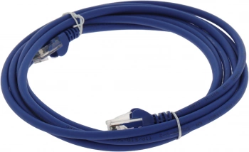Патч-корд Lanmaster LAN-PC45/U5E-3.0-BL UTP RJ-45 вил.-вилка RJ-45 кат.5E 3м синий LSZH (уп.:1шт)