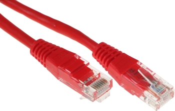 Патч-корд Lanmaster TWT-45-45-0.5-RD UTP RJ-45 вил.-вилка RJ-45 кат.5E 0.5м красный ПВХ (уп.:1шт)