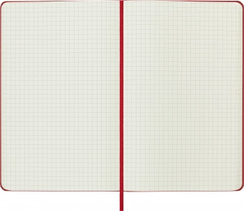 Блокнот Moleskine CLASSIC QP061R Large 130х210мм 240стр. клетка твердая обложка красный