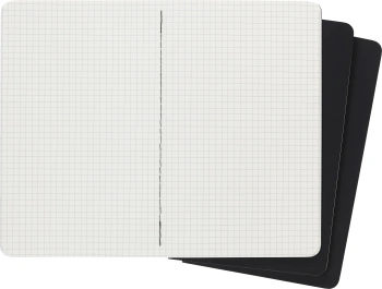 Блокнот Moleskine CAHIER JOURNAL QP317 Large 130х210мм обложка картон 80стр. клетка черный (3шт)